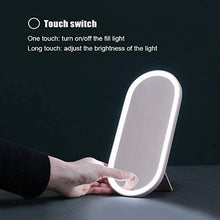 Scatola per Il Trucco Portatile Specchio per Il Trucco LED Luce di riempimento Rete di immagazzinaggio Piatta Red Travel Desktop Specchio per Il Trucco