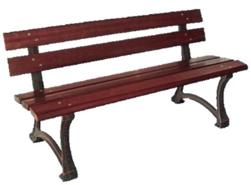 PEBSHOP Struttura in ghisa Verniciata 150 x 58 x H72 cm.