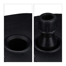 Relaxdays Base per Ombrellone, da Riempire con Acqua o Sabbia, per Aste D: 22-38mm, Piedistallo, Plastica, 44x42 cm,Nero