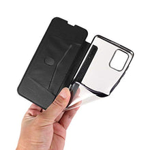 TYWZ Flip Portafoglio Custodia per Samsung Galaxy A51,Marmo PU Pelle + Trasparente TPU Back Cover Placcatura Ultra Sottile Case a Libro con Tasche Carte-Nero Bianca
