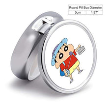 TIANAIS - Scatola rotonda per pillole Shin-Chan (94), piccola scatola per pillole, in metallo, compatta e leggera