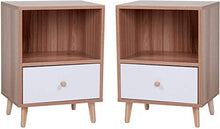 LMYTech Comodino Set di 2, Comodino Comodino in Legno MDF Camera da Letto con cassetto