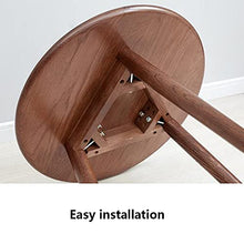 FUFU Tavolini Tavolino in Legno massello, 50 cm DiametroRoround Sofa Table End Tables Nidificazione Tavolino da caffè Comodino 19.7inch Tavolini da Divano