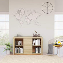 Tidyard Credenza Cassettiera Vintage | Comò e Cassettiere | Cassettiere di Stoccaggio | Armadietto in Legno | Cassettiera in Legno Rovere Sonoma 120x36x69 cm in Truciolato