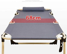 GAOFQ Lettino Prendisole Sedie da Giardino Letto Pieghevole reclinabile, Letto Singolo da Pranzo per Ufficio Letto di accompagnamento Letto da Campeggio Regolabile ad Angolo Stabile Forte
