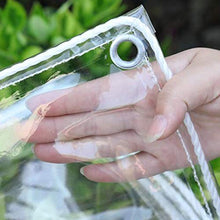GGYMEI Telo Impermeabile Esterno, Telone Impermeabile Trasparente con Occhielli in Metallo Fogli di Plastica Impermeabili E Resistenti all'Usura, for Frangivento for Piante da Giardino