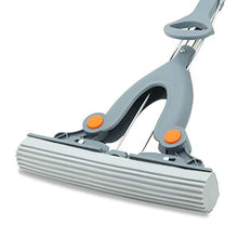 SSAYY Mop Mocio in Cotone con Spugna Mop per Pulizia del Pavimento Mop Pieghevole Assorbente Spremere Acqua Mop Piatto Strumenti per La Pulizia Domestica