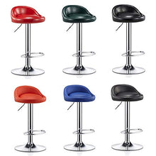 bdb Sgabelli da Bar Moderni Industriali in Metallo Set di 2, Sgabelli Girevoli da Cucina for Interni Alti da Esterno, Sedie da Bar con Poggiapiedi mobilia (Colore : Green-1)
