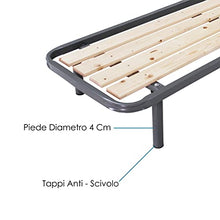 SomnusSana - Rete Ortopedica a Tavole - per Materasso Singolo Misura 80x190 h35 Grigio