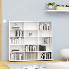 Tidyard Armadio Porta CD/Dvd, Armadio per Casa e Ufficio, Armadio in Truciolato, con Scomparti Aperti 102x16x89,5 cm