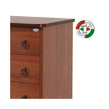 WEBMARKETPOINT Cassettone Noce Antico in legno nobilitato con 7 cassetti H.111x42x76 cm