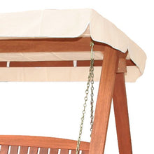 DONDOLO ALTALENA IN LEGNO TROPICALE CON CUSCINO ARREDO GIARDINO BALCONE TERRAZZO