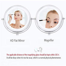 ADSE Specchio cosmetico, Specchio per Il Trucco da toeletta con 1x / 3X, 6 '' 360 Gradi; Specchio ingranditore Girevole, Specchio da Bagno con Stile Simile al Cristallo