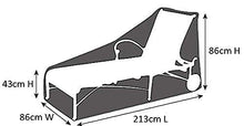 SORARA Copertura Protettiva Sdraio, Grigio, 213x86x86 cm