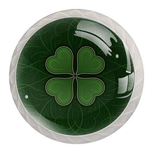 Quadrifoglio 4 PCS Pomelli per Porta, Pomolo per Mobile, Pomelli per Mobili con Viti, Maniglia per Armadietto, Pomelli per Porta, Pomelli per Cassetti per Porta, Armadio, Cassetto e Credenza