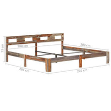 SKM Giroletto in Legno Massello di Sheesham 200x200 cm (26.85kg) Grigio-8419