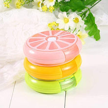 Oumefar Portapillole Rosa Chiaro Mini Contenitore per Pillole Contenitore per medicinali Facile da trasportare Contenitore per medicinali per vitamine con Motivo a Limone