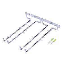 Portabottiglie 1 pz Appendiabiti da parete Forniture Calici da appendere Sotto l'armadio Portaoggetti da cucina per la casa Scaffale Bar Portabottiglie Portabottiglie Doppia fila Utile da appoggio i