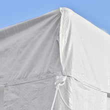 Outsunny Tendone Gazebo 6x3m con Pareti Laterali Rimovibili, Porte e Finestre per Giardino ed Esterno in Metallo, Bianco