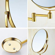 SHY Supporto da Parete per Specchio cosmetico, Specchio per Il Trucco Ingrandimento 3X Specchio cosmetico a Doppia Faccia Specchio da Bagno da Barba in Camera da Letto