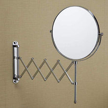 CENPEN Specchio da parete per trucco da 20,3 cm, specchio da trucco a doppia faccia pieghevole Vanity Mirror retrattile (colore : argento, dimensioni: 20,3 cm)