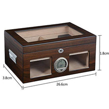 Cigar Box Set Cigar Box Cigar umidificatore umidificata Cigar Box Doppio Strato di Cigar Box Grande capacità Cigar Box Circa 120 Piano di Vernice (Color : Red, Size : 38 * 26.6 * 18cm)