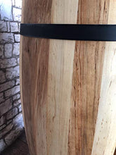 Barile in legno sbarra armadietto per vino 81 cm Cantinetta Botte Tavolo Portabottiglie Piano Interno - Bar vintage