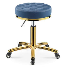 CSQ Sgabelli da Bar da Cucina, Sedia Girevole in Stile Industriale Regolabile in Altezza Sgabello Rotondo in PU Sgabello da Barbiere per Ufficio da Casa(Color:H,Size:34 * 40-60CM)