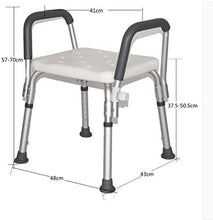Sgabello da doccia Bagno Sgabello in alluminio Sgabello Balneazione Balneazione Sedia da doccia Sgabello Bagno sedia Vecchio Bathing presidenza donna incinta Bathing Sgabello antiruggine Sedia da docc