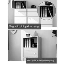 RJLI Mobili a Terra Armadio per armadi a 3 Strati con armadietto da Interno armadietto di stoccaggio Armadio Combinato Armadio per ripostiglio (Color : Wood Color, Size : 40 * 23 * 80cm)