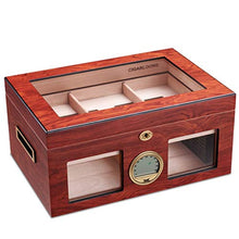 Armadio per Sigari Umidificazione per Sigari Humidor Scatola per Sigari Scatola per Esposizione in Legno di Cedro Stoccaggio A Due Zone Stoccaggio di Grande capacità per 100 Sigari