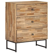 vidaXL 3x Credenza in Legno di Teak Recuperato Buffet Mobiletto Madia Armadio