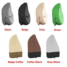 CCAN Fodera per Sedia sospesa da Patio, Fodera per Sedia Cocoon-Egg, Fodera Protettiva per mobili da Giardino in Tessuto Oxford Resistente Resistente all'Acqua con Coulisse Orlo Elastico per Sedia