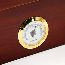 NIHAOA Accessori del Sigaro Corrosione Superficiale Legno di Cedro Idratante di Sicurezza - Viaggi Cigar Humidor Cedar Wood igrometro Manuale Cigar Humidor Buon apporto di umidità