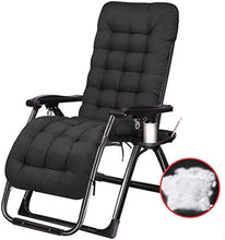 Zero Gravity Lounge Chair Patio Recliners Patio Deck Chair Pieghevole Regolabile reclinabile con portabicchieri e poggiatesta (colore : sedia b+cuscino d)-sedia A+cuscino
