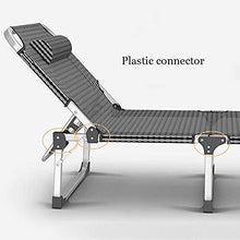 CDFC Pieghevole reclinabile Sole Lettino Giardino Camping Bed Sedia Accompagnatore Bed Letto Sun Regolabile in TextOline