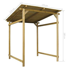 vidaXL Legno FSC Tettoia Giardino Pergola Pergolato Parasole Pensilina Esterno