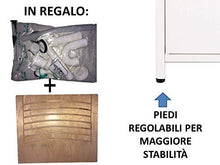 Mobile lavatoio IN ALLUMINIO, per lavanderia e da esterno, PREMIUM, diverse misure, sifone e tavoletta lavapanni in omaggio, bianco, VASCA TOP LINE, moderno. Escelsior (L60 x P60x H83)