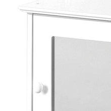 Premier Housewares 2401451 Armadietto con Specchio, in Legno Bianco