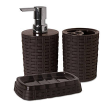 Porta Spazzolini da appoggio wengè MOD. Rattan