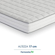 Farmarelax Materasso Ortopedico Memory Singolo 80x190cm, Altezza 17cm, Memory Super Control, Lastra OrtopedicRelax, Tessuto Italiano, Ipoallergenico, 100% Made in Italy, Memory EcoBlu
