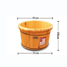 YLL Canna per pediluvio Cedar Pediluvio Barile, 26 Cm di Altezza, Piede Vasca E Pediluvio con Coperchio, Durevole