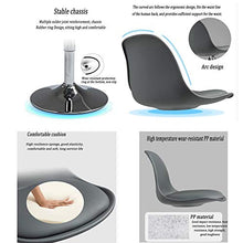 XEWNEGTZI Sgabello da Bar, Sedie da Bar Rotanti in PP, con Poggiapiedi E Altezza Regolabile, per Colazione Kitchen Bistro E Sgabello Alto da Banco (7 Colori, 60-80cm)(Color:Bianca)