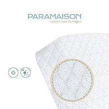 PARAMAISON Coprimaterasso Spugna Comfort, Antiacaro, Anallergico, Traspirante, Bianco