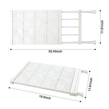 LouisaYork - Divisorio per mensole regolabile, per armadio, armadio, armadio, cucina, frigorifero, libreria, lunghezza 53-90 cm