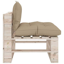 vidaXL Divano Angolare da Giardino su Pallet Legno di Pino Impregnato