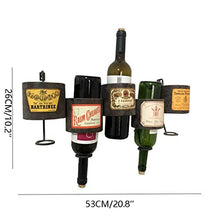 Xiaoli Portabottiglie per Vino Parete Wine Rack Metallo Creativo Wine Rack Bagagli Industriale del Vento Parete Wall Hanging Decoration Bottiglia di Vino Rack Scaffale per Vino