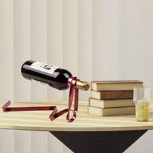 LIOOBO - Portabottiglie sospeso per Bottiglie di Vino Magico (Rosso)