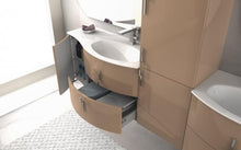 BagnoItalia Arredo Bagno 138 cm doppio lavabo mobile sospeso bianco rosso nero grigio mobili cassetti I