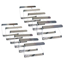 SuperHandwerk 12 pz Tovaglia Clip Fermatovaglia per Tavoli da Giardino Regolabile Tablecloth Clip per Feste Esterne o in Casa Picnic ECC in Acciaio Inox